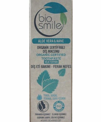 Biosmile Organik Diş Macunu Aloe Vera & Nane Aromalı 50ml