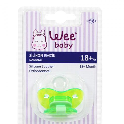 Wee Baby Akide Silikon Damaklı Emzik No:3 (Askılı)
