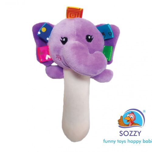 Sozzy Toys Çıngıraklı Sıksık Fil- SZY160