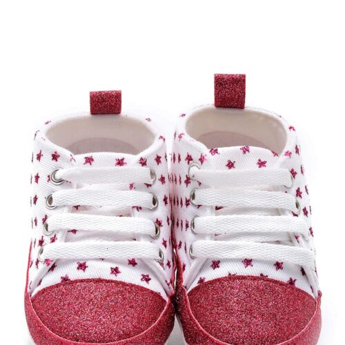 First Step Simli Yıldızlı Patik - Pembe 12-16 Ay / No.19