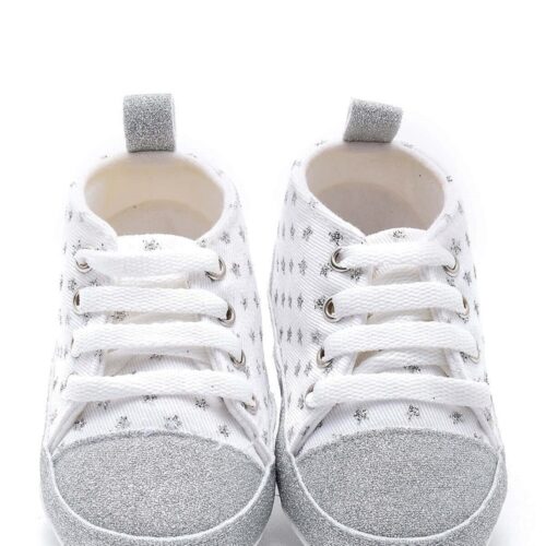 First Step Simli Yıldızlı Patik - Gümüş 12-16 Ay / No.19