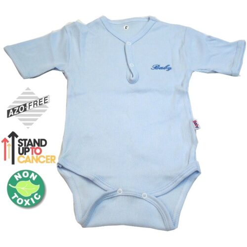 Sema Baby Yarım Kol Kaşkorse Badi (Body) - Mavi 18-24 Ay