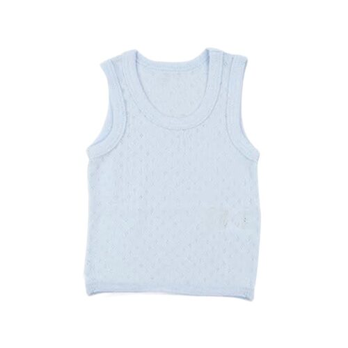 Sema Baby Sevi Jakarlı Kolsuz Atlet - Mavi 12 Ay