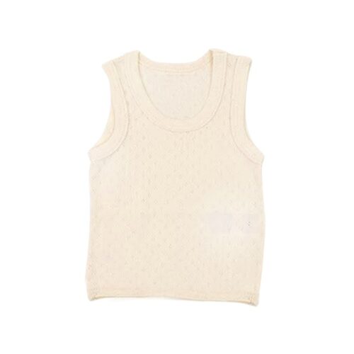 Sema Baby Sevi Jakarlı Kolsuz Atlet - Krem 3 Ay