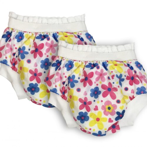 Sema Baby 2'li Desenli Lüks Alıştırma Külodu No.2 15-20 kg - Flowers