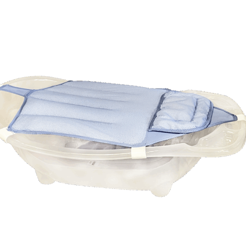 Sema Baby Köpüklü Kafa Destekli Bebek Banyo Filesi - Mavi