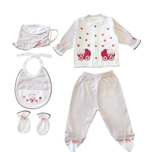 Sema Baby 5'li Set - Pembe