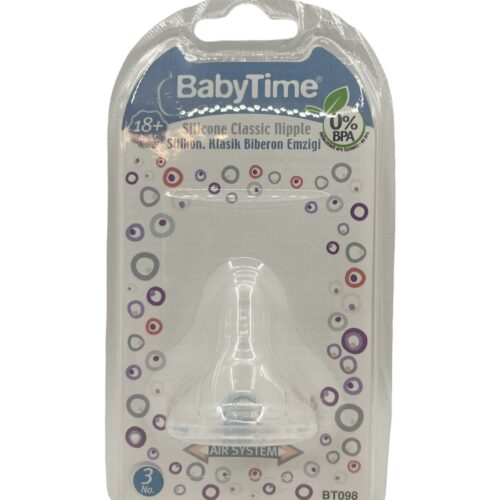 Baby Time Silikon Biberon Emziği 18+ Ay