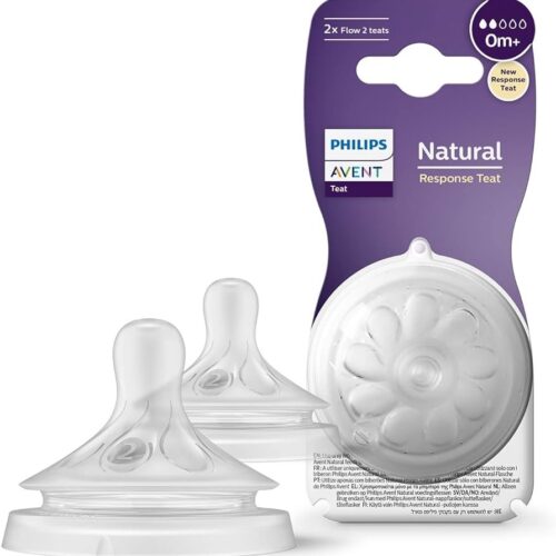 Philips Avent Natural Response 2'li Biberon Emziği, 2 Numara, 0 Ay+