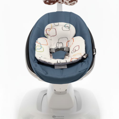 4moms Mamaroo 5.0 Elektrikli Ana Kucağı - Slate Blue + Yenidoğan Destek Pedi